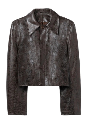 Séfr Keane faux-leather jacket - Brown