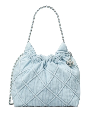 Tory Burch mini Fleming denim cross body bag - Blue