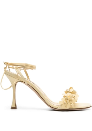 Manolo Blahnik 90mm Anista heeled sandals - Yellow