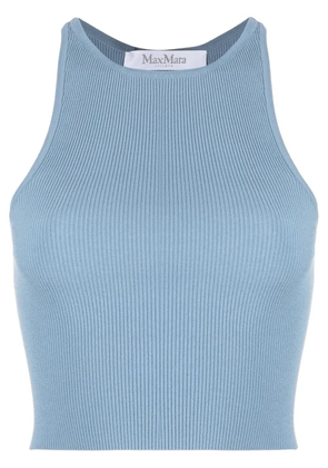 Max Mara knitted racerback tank top - Blue