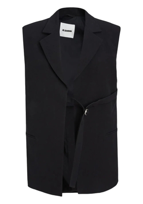 Jil Sander belted vest - Black