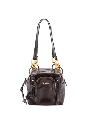 Prada Pre-Owned Dangle Top Handle Bag Leather Mini satchel - Brown