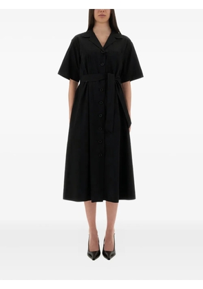 ASPESI button-fastening belted maxi dress - Black