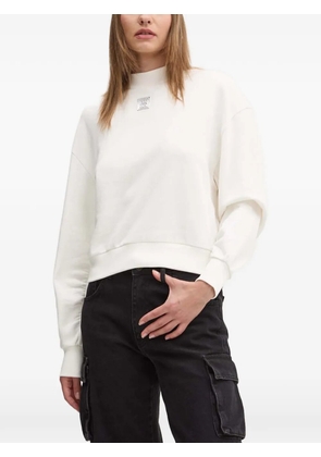 HUGO Deflorine logo-appliqué sweatshirt - White