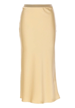 Patrizia Pepe silk midi skirt - Neutrals
