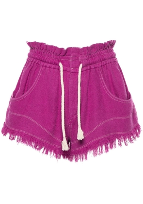MARANT ÉTOILE Talapiz silk shorts - Purple