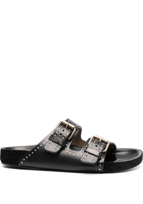 ISABEL MARANT Lennyo studded leather sandals - Black