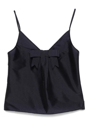 SHUSHU/TONG bow-detail top - Blue
