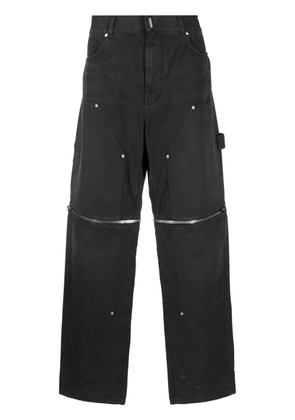 Givenchy zip-detailed straight-cut trousers - Black