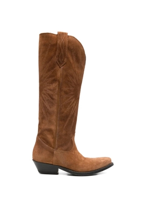Golden Goose Wish Star patterned boots - Brown