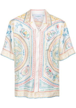 Casablanca silk Cuban shirt - White