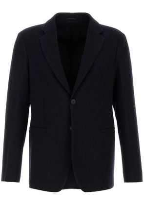 Giorgio Armani stretch buttoned blazer - Blue
