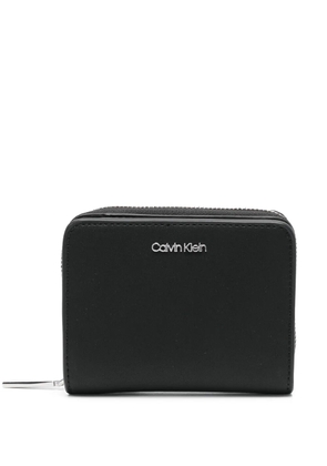 Calvin Klein zip-around logo wallet - Black
