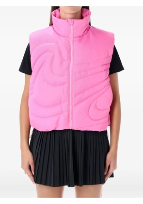 Nike zip-up padded gilet - Pink