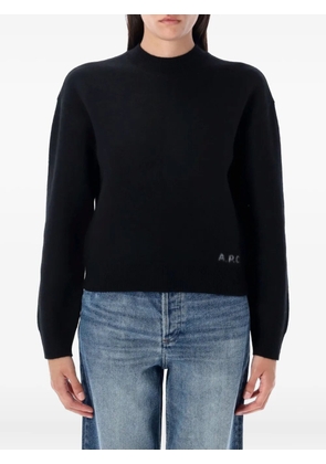 A.P.C. Esther crew-neck logo sweater - Black