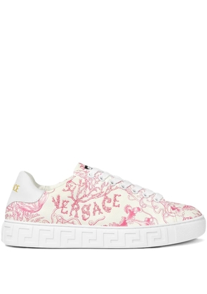 Versace Underwater Barocco Greca sneakers - White