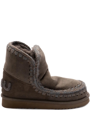 Mou Eskimo 18 glitter logo ankle boots - Green