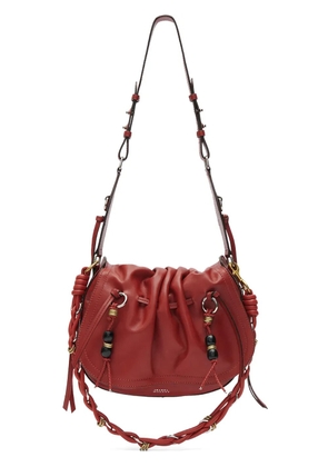 ISABEL MARANT Bolton pleated drawstring shoulder bag - Red