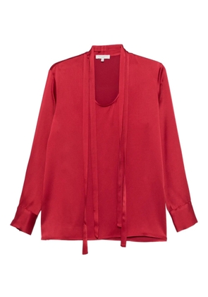 Antonelli tie-neck blouse - Red