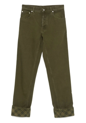 Burberry turn-up hem jeans - Green