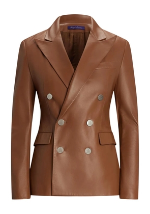 Ralph Lauren Collection Camden leather blazer - Brown