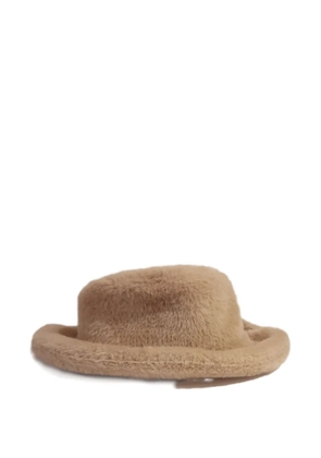 Ruslan Baginskiy wide-brim fur hat - Neutrals