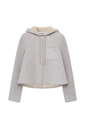 LOEWE logo-detail hooded jacket - Grey