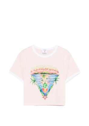 Casablanca logo-print T-shirt - Pink