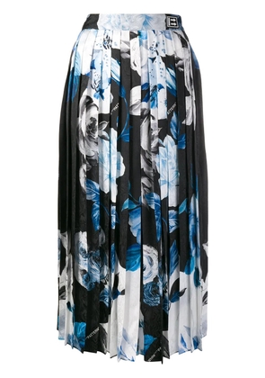 Off-White printed pleated skirt - Black