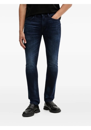 HUGO logo-patch denim jeans - Blue