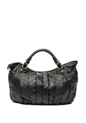 Miu Miu Pre-Owned pre-owned pleated handbag - Black