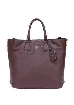 Prada Pre-Owned brown zip tote bag