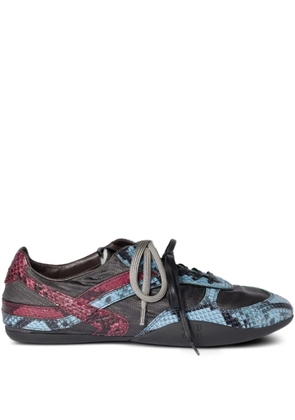 Miu Miu snakeskin-insert sneakers - Grey