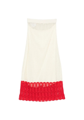 Jil Sander elastic-waistband midi skirt - Neutrals