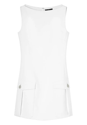 Versace Medusa Head-button crepe minidress - White