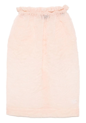 Simone Rocha ruffle-waisted skirt - Orange