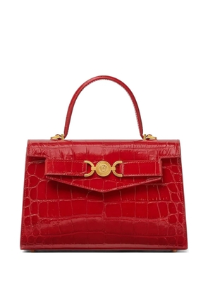 Versace Medusa '95 croc-effect top-handle tote bag - Red