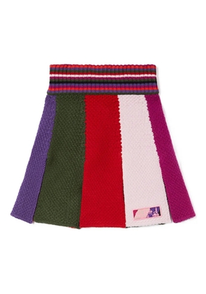 PUCCI colour-block mini skirt - Red