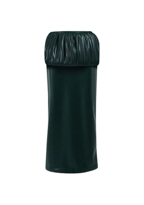 Rowen Rose pleated balloon maxi skirt - Green