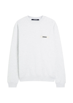 Jacquemus logo-patch sweatshirt - Grey