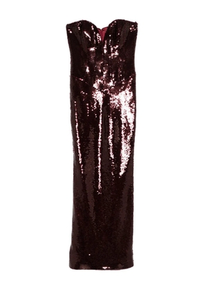 The New Arrivals Ilkyaz Ozel aZZURA strapless dress - Red