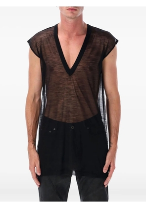 Rick Owens deep-V vest - Black