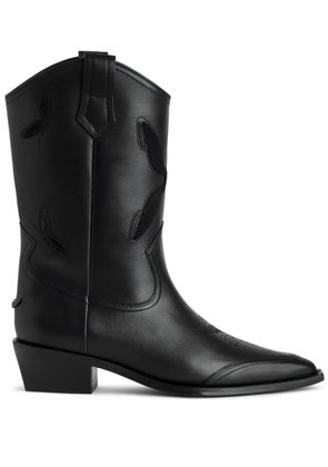 Zadig&Voltaire 45mm Cara Western boots - Black