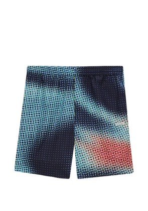MSGM printed shorts - Blue