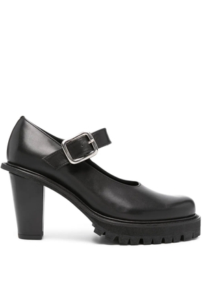 Comme Des Garçons 95mm leather sandals - Black