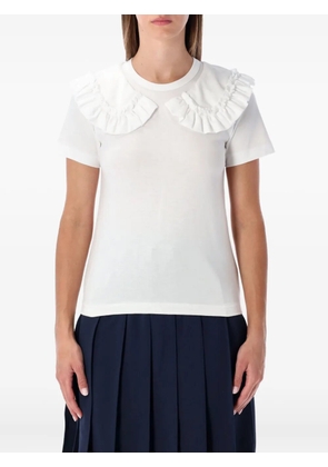 Comme Des Garçons Girl ruffled collar top - White
