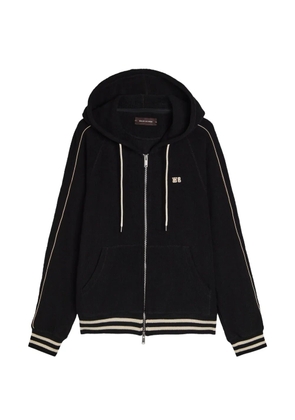Wales Bonner Prince zip-up hoodie - Black