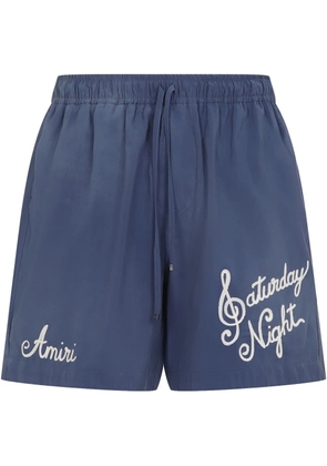 AMIRI Saturday Night bermuda shorts - Blue