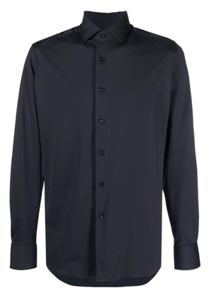 Xacus long-sleeve button-up shirt - Blue
