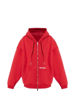 DSQUARED2 zip-up logo-detail hoodie